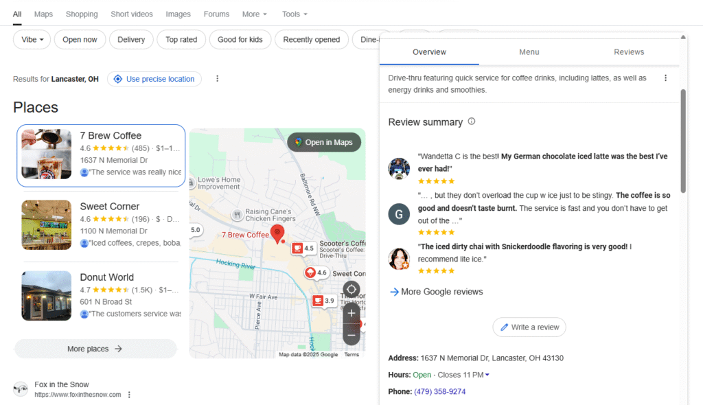 Request reviews from your customers.