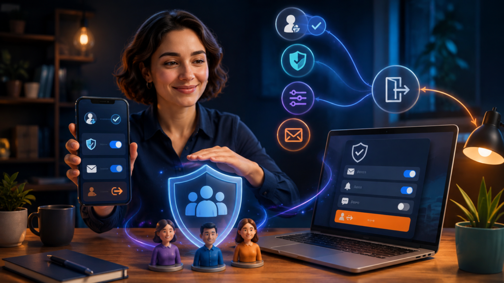Small-business owner protecting customer trust through email and SMS consent, preferences and opt-outs
